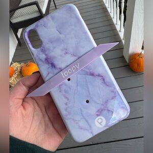 Iphone XS max Loopy Case Marble Purple